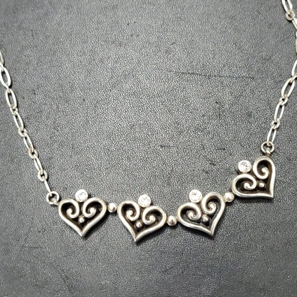 Brighton silver plated heart necklace